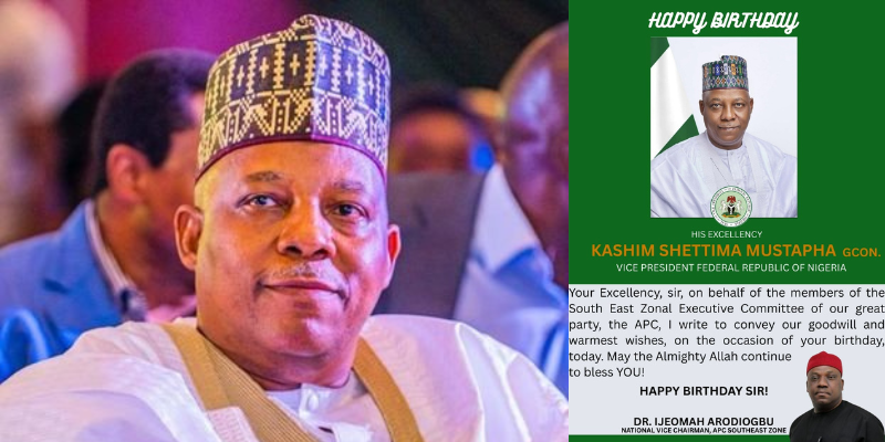 APC South East Celebrates Vice President Kashim Shettima on His Birthday