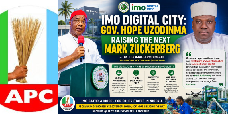 IMO DIGITAL CITY: GOV. HOPE UZODINMA RAISING THE NEXT MARK ZUCKERBERG – DR. IJEOMAH ARODIOGBU
