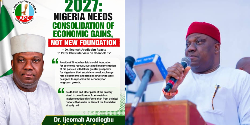 2027: NIGERIA NEEDS CONSOLIDATION OF ECONOMIC GAINS, NOT NEW FOUNDATION – Dr. Ijeomah Arodiogbu Reacts to Peter Obi Interview on Channels TV