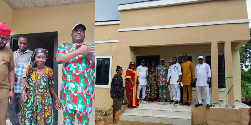 APC NATIONAL VICE CHAIRMAN DR. ARODIOGBU BUILDS, DONATES HOUSE TO ELDERLY WIDOW IN IDEATO. IMO STATE