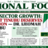NON-OIL SECTOR GROWTH: PRESIDENT TINUBU DESERVES RE-ELECTION DR. IJEOMAH ARODIOGBU