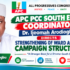 APC PCC South East Coordinator Dr. Ijeomah Arodiogbu Directs Strengthening of Ward and LGA Campaign Structures