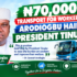 ₦70,000 TRANSPORT FOR WORKERS: ARODIOGBU HAILS PRESIDENT TINUBU